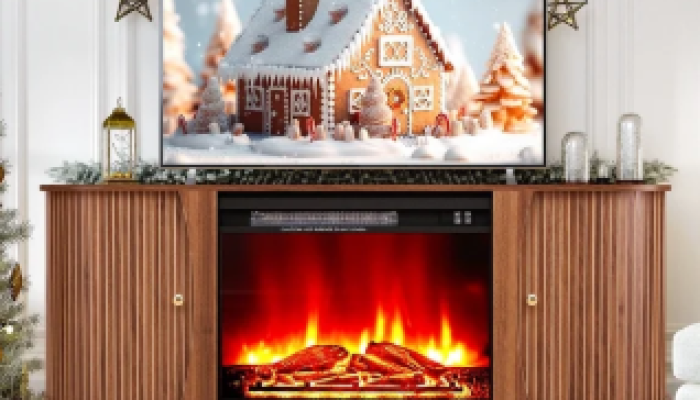 fireplace tv stand